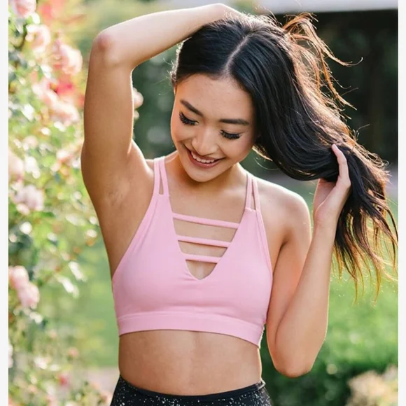 Active Wear Zyia Pink Bomber Bra Sleepwear Zyia Hot Pink Bomber